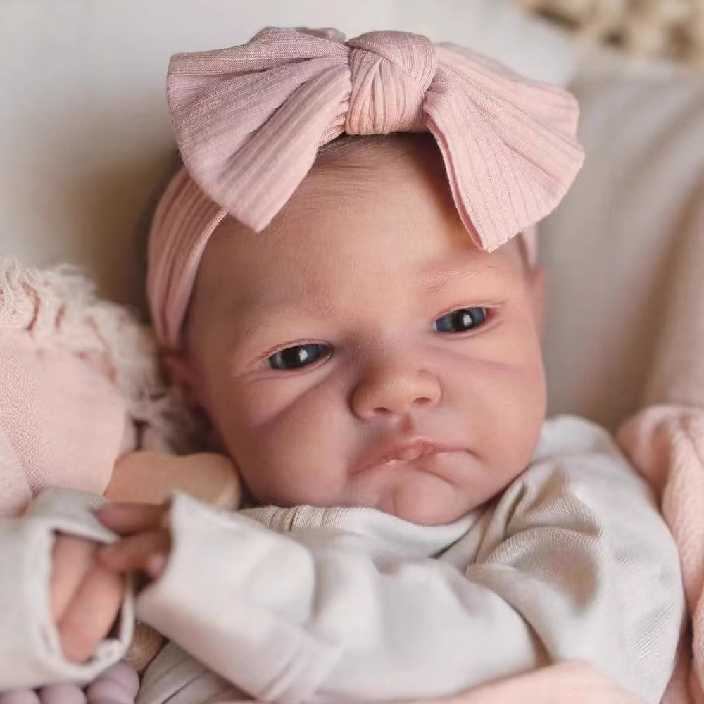 Reborn Baby Doll Silicone Realistic - 48CM Reborn siliconen poppen August Awake