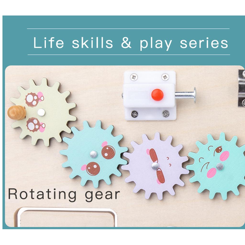 Activiteitenbord voor peuters, - Montessori Wooden Busy Board Toddler recensie en prijs